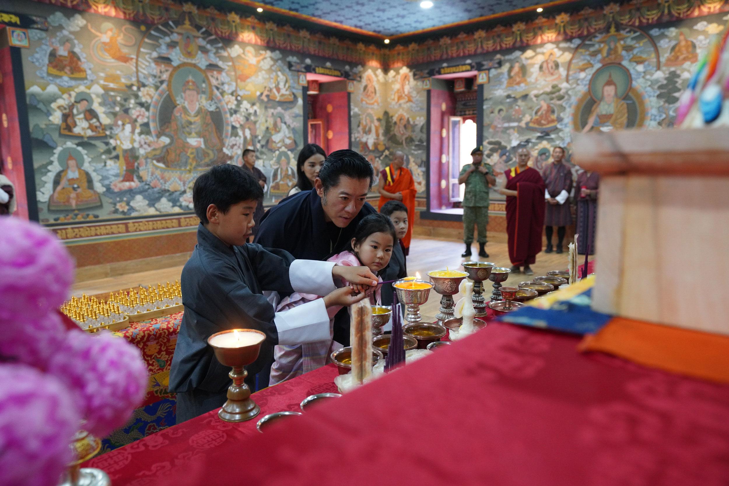 Their Majesties on Royal Visit to Gelephu