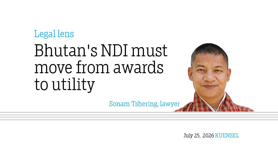 Bhutan's NDI must move from awards to utility