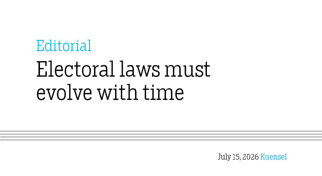 Electoral laws must evolve with time