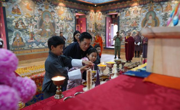 Their Majesties on Royal Visit to Gelephu