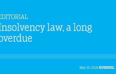 Insolvency law, a long overdue