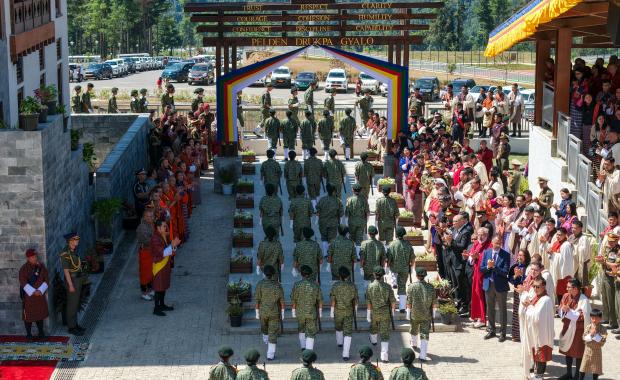 His Majesty graces Passing Out Parade of Gyalsung 2026 batch