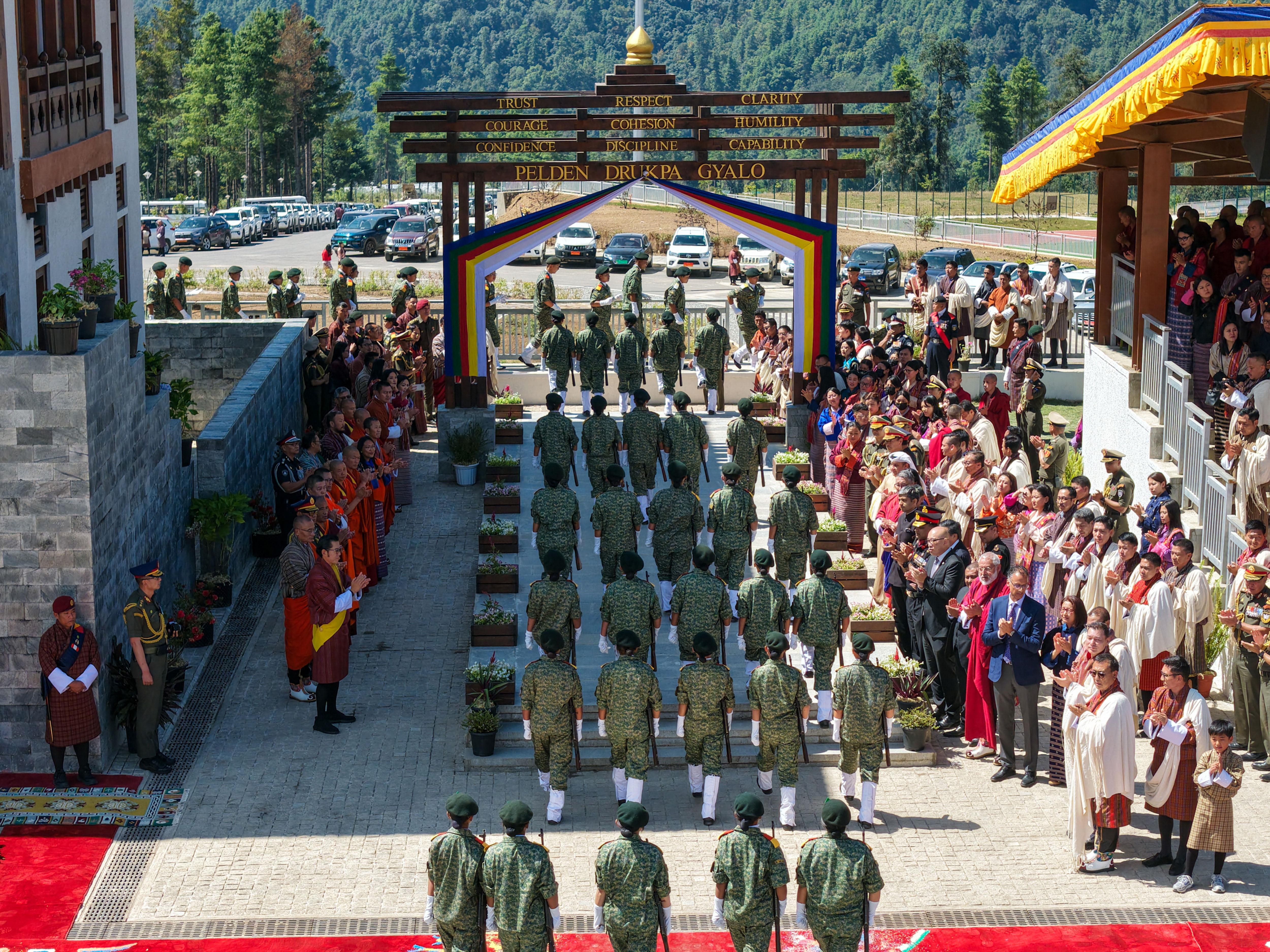 His Majesty graces Passing Out Parade of Gyalsung 2026 batch