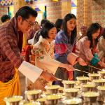 Their Majesties grant audience to Princess Akiko at Tashichhodzong