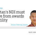 Bhutan's NDI must move from awards to utility