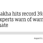 Punakha hits record 39.5°C as experts warn of warmer climate