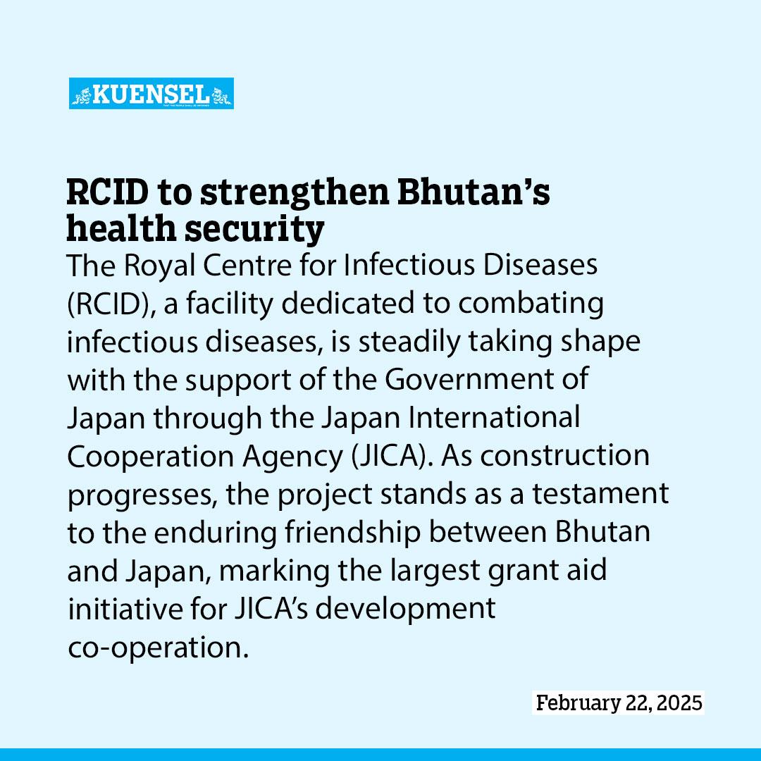 RCID to strengthen Bhutan’s health security