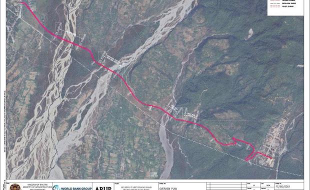དགེ་ལེགས་ཕུག་དང་ རྟ་རས་ཐང་འཁོར་ལམ་རྒྱ་སྐྱེད་འཆར་གཞི་གིས་ ལམ་ཐག་ཐུང་ཀུ་བཟོ་ཚུགས་ནི།