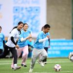 Children celebrate International Day of Play through football