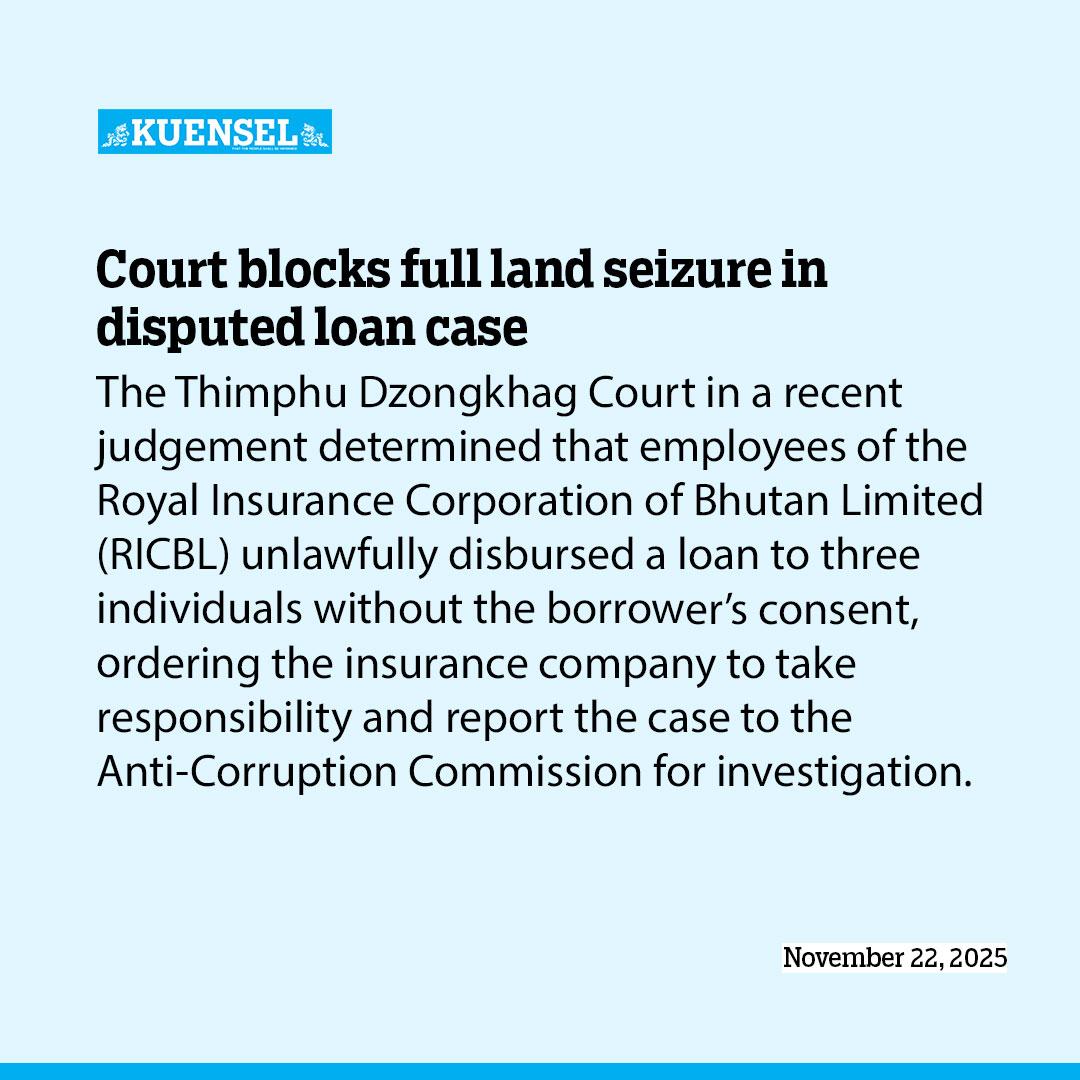 Ricbl Court blocks full land seizure in disputed loan case