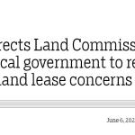 PM directs Land Commission and local government to review Darla land lease concerns