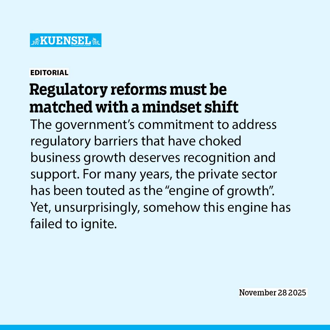 Regulatory reforms must be matched with a mindset shift