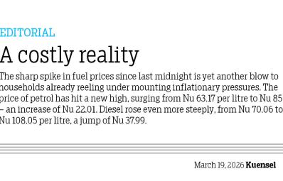 A costly reality