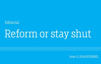 Reform or stay shut