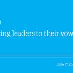 Holding leaders to their vows