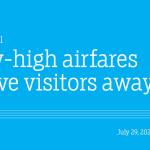Sky-high airfares drive visitors away