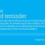 A cold reminder