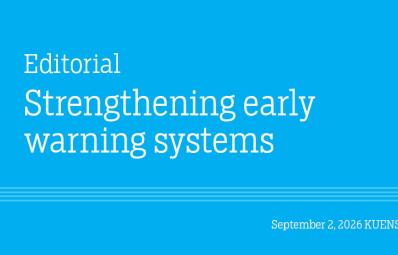 Strengthening early warning systems