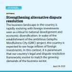 Strengthening alternative dispute resolution
