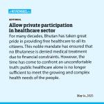 Allow private participation in healthcare sector