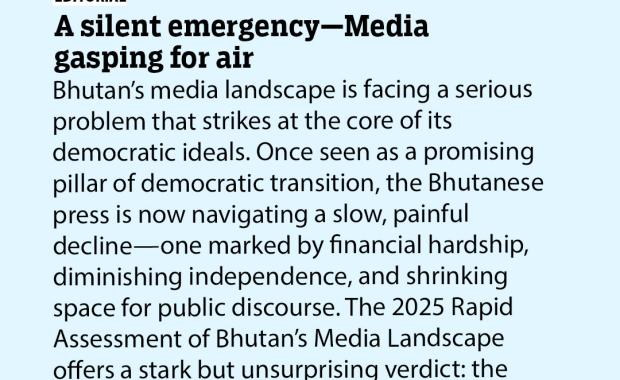 A silent emergency—Media gasping for air