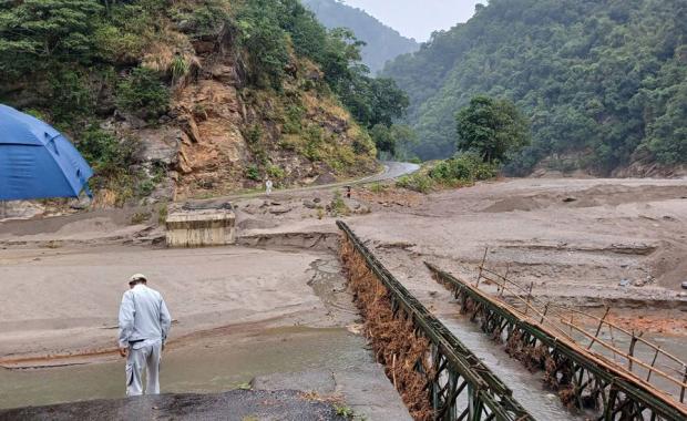 Govt. seeks Nu 533 million to rebuild flood-hit bridges and roads