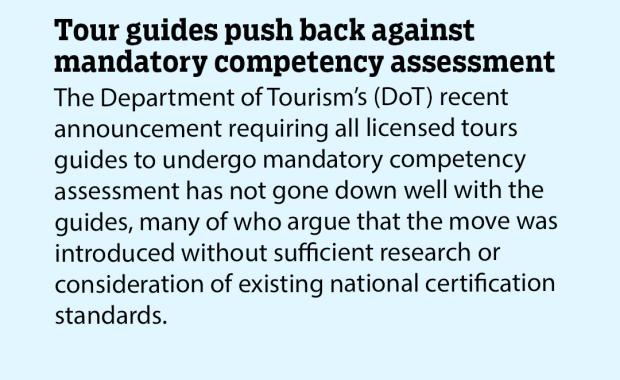 Tour guides push back against mandatory competency assessment