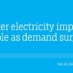 Winter electricity imports double as demand surge