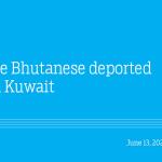 Three Bhutanese deported from Kuwait