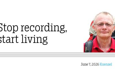 Stop recording, start living