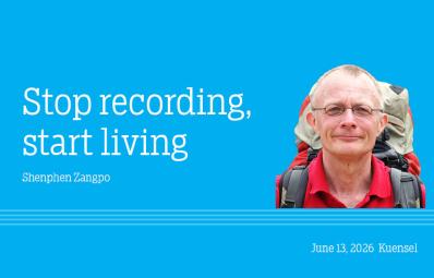 Stop recording, start living