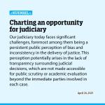 Charting an opportunity for judiciary