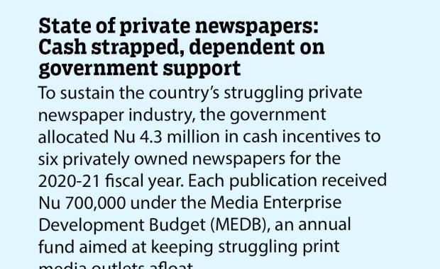 State of private newspapers: Cash strapped, dependent on government support