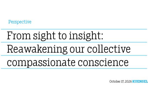 From sight to insight: Reawakening our collective  compassionate conscience