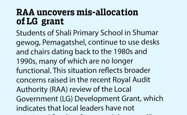 RAA uncovers mis-allocation of LG  grant