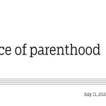 Price of parenthood