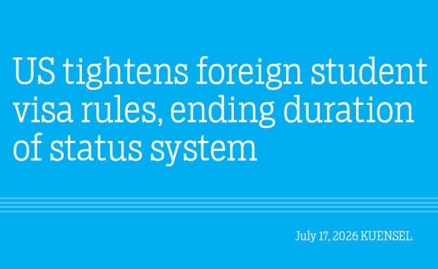 US tightens foreign student visa rules, ending duration of status system