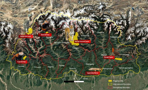 རི་དྭགས་སྲུང་སྐྱོབ་ས་ཁོངས་དྲུག་གིས་ འབྲུག་གི་ལྟ་བཤལ་ལུ་ ལྷན་ཐབས་འབད་ཚུགས་ནི།